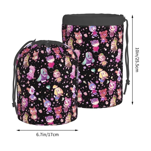Drawstring Barrel Cosmetic Travel Bag - Picture 3 of 7